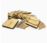 Assiettes rondes jetables écologiques en feuilles de palmier, biodégradables, compostables, assiettes naturelles pour dîner, pour fêtes, restaurants, traiteurs