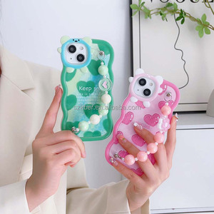 เคสโทรศัพท์มือถือ TPU ลายดอกไม้หนา2.0มม. ดีไซน์สายรัดข้อมือหลาก<span class=keywords><strong>สี</strong></span>สวยสำหรับ <span class=keywords><strong>OPPO</strong></span> A58 A78 <span class=keywords><strong>A31</strong></span> A8 - Product Image 5