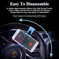 Support de téléphone pour volant de voiture en silicone antichoc personnalisé, support universel pour volant de voiture pour la navigation GPS