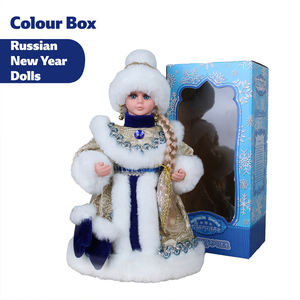 SOTE Exclusif 30CM-50CM Russe Électrique <span class=keywords><strong>Ded</strong></span> <span class=keywords><strong>Moroz</strong></span> et Snegurochka Jouets Ornements De Noël Poupées De Père Noël avec Musique - Product Image 5