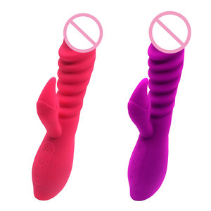 Vente chaude 10-Mode Rechargeable Double Tête Vibrateur Étanche Jouets Érotiques avec Fonction De Chauffage Masturbateurs - Product Image 6