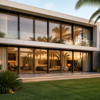 Ventanas Corredizas de Aluminio con Rotura de Puente Térmico y Doble Vidrio Templado de Alta Seguridad, Modernas, Insonorizadas para Exteriores