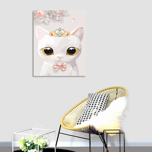 Venta al por mayor personalizar <span class=keywords><strong>lienzo</strong></span> pinturas digitales Animal gato Diy pintura acrílica por números Kit sobre <span class=keywords><strong>lienzo</strong></span> - Product Image 3