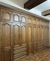 Armoire de chambre à coucher en bois massif moderne, tiroir, placard, organisateur, écologique, autoportante pour appartement, hôtel, villa, maison