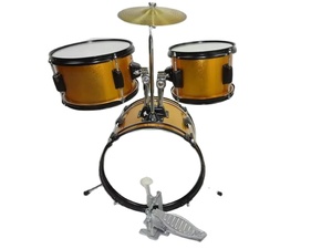 Strumento Musicale JZ-110-18 Batteria <span class=keywords><strong>Jazz</strong></span> per Bambini con Tre Tamburi, Pelli Ecologiche in Pelle Bovina e Struttura in Legno di Betulla - Product Image 1