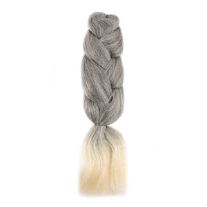 24 pulgadas de alta calidad Premium de fibra de trenzas Super Jumbo <span class=keywords><strong>Kanekalon</strong></span> <span class=keywords><strong>pelo</strong></span> sintético - Product Image 1
