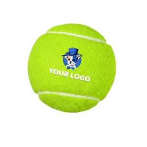사용자 정의 내구성 개 테니스 공 프로모션 애완 동물 선물 사용자 정의 공짜 로고와 테니스 공