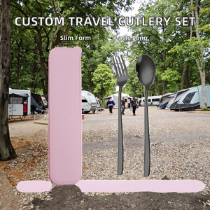 Ensemble de couverts en métal de haute qualité, épais, avec couverts en acier inoxydable antirouille pour le déjeuner et le dîner, pour la vente en gros - Product Image 2