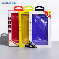 Boîte d'emballage de luxe en plastique PVC pour étui de téléphone avec fenêtre, personnalisable avec logo OEM