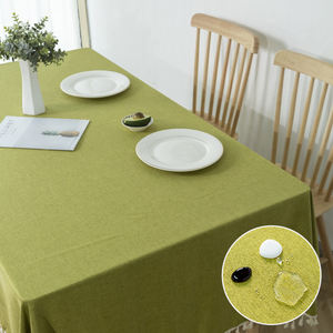 High Quality Nonwoven Modern Tassel <b>Tablecloth</b> Waterproof Floral Printed Square Faux Linen Texture Wrinkle-Free Home <b>Party</b> - Product Image 2