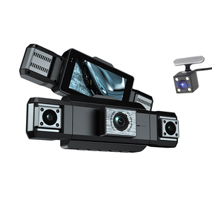 Cámara <span class=keywords><strong>de</strong></span> Coche Cuádruple con Gran Angular Frontal <span class=keywords><strong>de</strong></span> 170°, Sensor G, Monitor <span class=keywords><strong>de</strong></span> Estacionamiento, Admite Hasta 128 GB, Cámara DVR <span class=keywords><strong>para</strong></span> Coche - Product Image 1