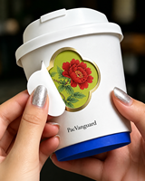 Gobelets en papier rotatifs avec logo personnalisé, essentiels pour les cafés, plusieurs options de taille, emballage prêt à la vente, gobelets en papier de 12 oz pour le café