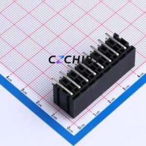 JL2EDGRHC-50808B01 Plug-in Terminal Block Bent Lead Through Hole,P=5.08mm Board-to-Board / Socket - Closed 2x8P 5.08mm Black - Product Image 2