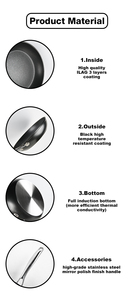 Directo de fábrica, nuevo diseño, utensilios de cocina para restaurante, ollas de cocina, estofado de sopa para el hogar, cazuela poco profunda antiadherente - Product Image 2