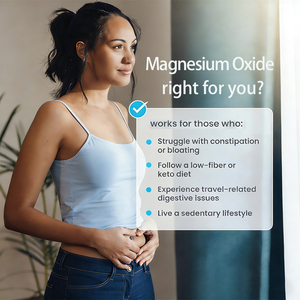 Cápsulas de Óxido de Magnesio OEM/Marca Privada 1035mg + Citrato de Potasio 99mg, Alta Potencia para el Apoyo a la Regularidad Digestiva, 90 Unidades - Product Image 3