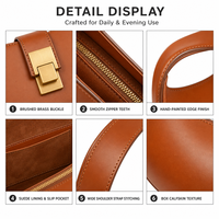 Sac à bandoulière en cuir PU de haute qualité pour femme, sac à main minimaliste incurvé, sac pour femme personnalisé OEM