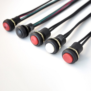 Toowei interruttore a pulsante impermeabile da 12mm interruttori a pulsante a scatto momentaneo da 250 Volt con illuminazione a simbolo per auto e barca - Product Image 1