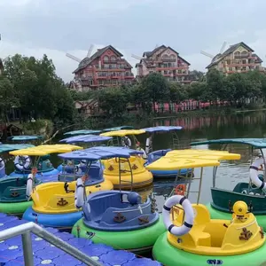 Water used kids motorized inflatable adult fiberglass and PVC with electric motor bumper boat for pool