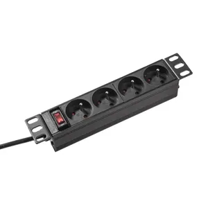1U 10inch Rack Mountable PDU with French Outlets
