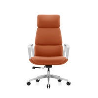 Chaise de bureau de direction à dossier haut, appui-tête réglable, ergonomique moderne, pivotante en cuir, confortable pour conférence, chaise de bureau, silla