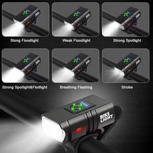 Vente en gros de lampe frontale LED à lumière vive, rechargeable par USB, pour vélo, lampe de poche, scooter - Product Image 3