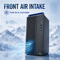 Ordinateur de bureau professionnel Export HygonC86 3350, ensemble complet, 8 Go de RAM, SSD 512 Go, carte graphique dédiée 2 Go, écran 23,8 pouces, ordinateur de bureau personnalisé