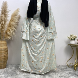 6528# Arabic Silk Satin Abaya Dress Muslim Modest Fashion Dresses Dubai Islamic Clothing for Women - Product Image 6