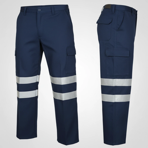 Quần công nhân 100% cotton chống cháy có dải phản quang cao cấp cho an toàn công nghiệp - Product Image 3