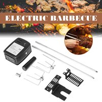 Kit Moteur de Rôtissoire Universel Robuste en Acier Inoxydable Chromé pour Barbecues au Charbon de Bois, Résistance à la Corrosion, Sain, ODM