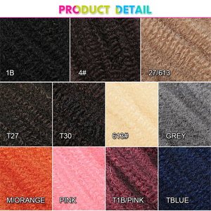 Crochet <strong>Braid</strong> Synthetic Hair Bulk <strong>Extensions</strong> for Black Women Kinky Afro Twist Crochet Braiding Hair Afro Spring Twist - Product Image 6