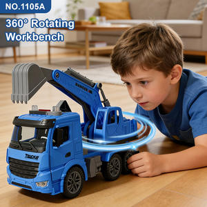 Camion pelleuse à inertie personnalisé en gros, échelle 1:16, avec lumières et sons, portes ouvrables, jouet de construction pour enfants, assortiment de jouets pour enfants - Product Image 4