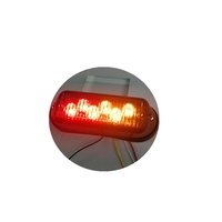 Golddeer 6W ámbar rojo Led estroboscópico advertencia rejilla luz intermitente LED camión marcador tráfico luz lateral para coche de emergencia
