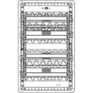 Caja de Distribución Empotrada Vimar V53172, Color Negro Humo, IP40, para Interiores, Plástico - Product Image 3