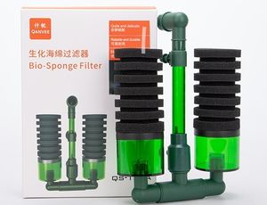 QANVEE QS 100A Double tête, écologique, haute qualité, boîte de filtre bio-éponge de remplacement en plastique pour <span class=keywords><strong>aquarium</strong></span>, emballée pour salon - Product Image 2