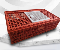 Fournisseur chinois Nouveau PP Cage de transport de poulet vivant durable Boîte de retournement de poussins Caisse de transport en plastique pour ferme avicole