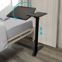 Table de lit inclinable pneumatique moderne en métal, réglable en hauteur, pour canapé, maison, hôpital, salon