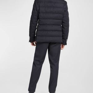 Veste matelassée personnalisée chaude à col montant de style blazer pour hommes - Product Image 3