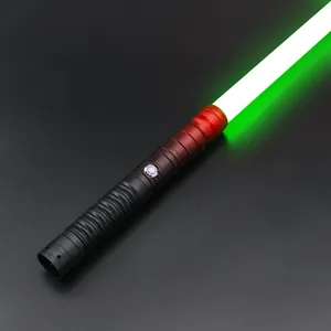 TXQSABER Heavy Dueling RGB / Neo Pixel Smooth Lightsaber Colors Changing Metal Hilt Lock Up Blaster Laser Jedi Sword Kids Toys