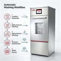 Lavadora de Material de Vidrio para Laboratorio Multiclean Serie 230, Pantalla Táctil de 7 Pulgadas, Ciclo de Lavado Personalizado, Máquina de Limpieza para Laboratorio