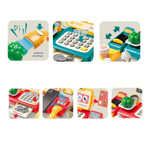 <span class=keywords><strong>Caisse</strong></span> <span class=keywords><strong>enregistreuse</strong></span> pour enfants améliorée, jouets, guide vocal, scanner, reconnaissance intelligente des achats et autres modes - Product Image 3