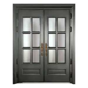 고품질 외부 강철 문에 의하여 사용되는 금속 안전 문 여닫이 문 도표 디자인 냉각 압연된 강철 현대 외부 BD