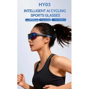 Gafas de Ciclismo Inteligentes HY03 con Traducción IA, Altavoces Estéreo Duales para Conversión de Idiomas en Tiempo Real, Globales - Product Image 1