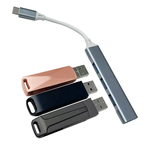 USB 3.0 Type-C Hub Multiport Docking Station with Charging Data Transfer &amp; Video <strong>Output</strong> 2-4 <strong>Ports</strong> Adapter - Product Image 6
