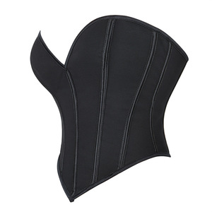 Corsetto gotico Vintage in tinta unita 2024nuovo corsetto con motivo opaco Plus Size a tazza aperta con lacci Bustier disossato corsetto sottoseno - Product Image 2