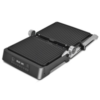 Machine à gaufres et à sandwichs 2-en-1 transfrontalière, norme britannique européenne, avec écran intelligent détachable et revêtement antiadhésif uniforme