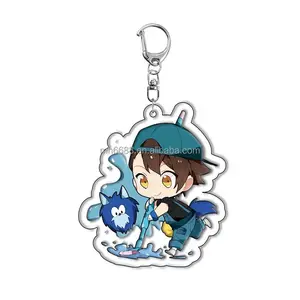 Promotional Custom Printed Acrylic Charms High Quality Transparent Anime Shaker Keychain Shaking Charms Supplier