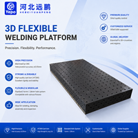 Mesa de Soldadura 3D Robusta de Hierro Fundido Nitrurado, Alta Capacidad de Carga, Modular y Expandible para Trabajos de Construcción en Acero