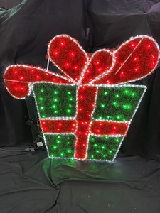 Boîte cadeau <span class=keywords><strong>de</strong></span> <span class=keywords><strong>décoration</strong></span> <span class=keywords><strong>de</strong></span> <span class=keywords><strong>Noël</strong></span>, lumières LED 2D à motifs <span class=keywords><strong>pour</strong></span> la <span class=keywords><strong>décoration</strong></span> <span class=keywords><strong>de</strong></span> fête, <span class=keywords><strong>décoration</strong></span> <span class=keywords><strong>de</strong></span> parc - Product Image 3