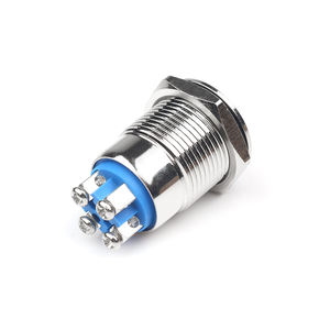 16 מ "מ spdt <span class=keywords><strong>12v</strong></span> ירוק הוביל טבעת הכוח סמל ip67 רגעיות מוארת לוח הבקרה - Product Image 2