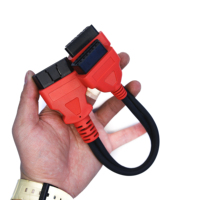 Cable de Extensión OBD2 1 a 2 en Y, 16 Pines Macho a Doble Hembra, 30 cm, 12 V, Adaptador para Auto OBDII J1962 con Núcleo de Cobre
